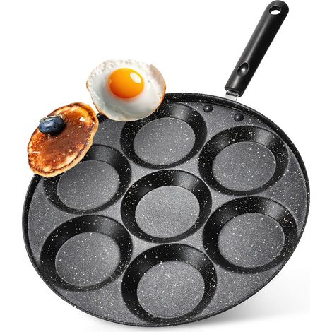 Granitowa patelnia do jajek 7 otwowow 30 cm (1/5)