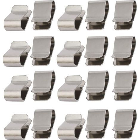 20 Stück U-förmige Federklemmen aus Edelstahl, 21,4 mm x 12 mm