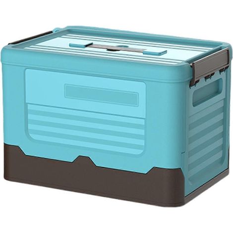 Boîte de rangement pliable multifonctionnelle bleue (1/4)