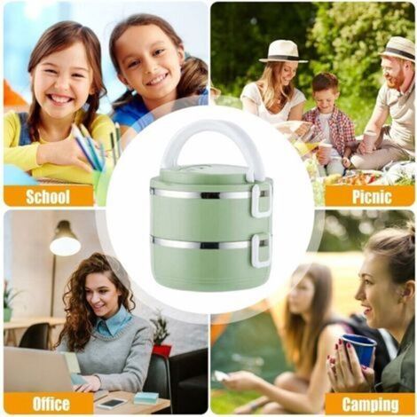 Thermos pour aliments chauds, 1400ml Boîte Isotherme Repas Chaud en Acier Inoxydable avec Poignée (1/5)