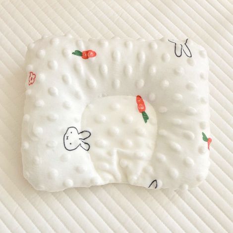 Oreiller Doudou 20 x 25 cm en pur coton, oreiller pour bébé, oreiller pour la sieste, forme douce et veloutée, idéal pour le sommeil des enfants et des bébés. (1/4)