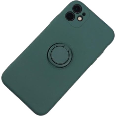 Anillo de silicona Beline para iPhone 12 ProMax, funda verde botella (1/3)