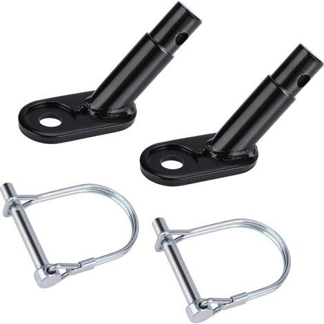 2Pièces Attache Remorque Vélo - Couplage et Adaptateur d'Attelage pour Transport de Fret, Enfants et Chiens (1/5)