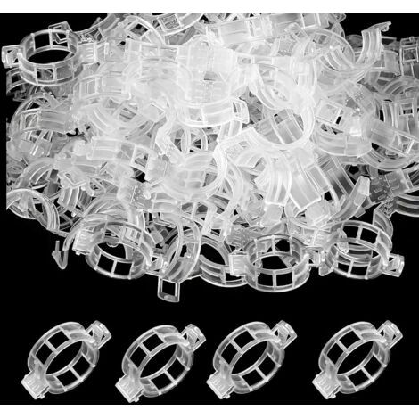 Clips pour tomates, 300 pièces, clips transparents pour plantes grimpantes, tuteurs en plastique pour haricots, légumes, fleurs, plantes, jardinage (1/5)