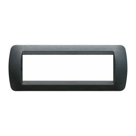 L4807Pa Placa de 7 Módulos Acero Oscuro Livinglight (1/2)