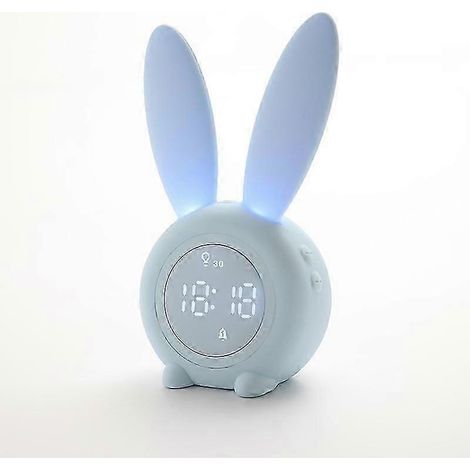 Réveil avec veilleuse et commandes tactiles rechargeable