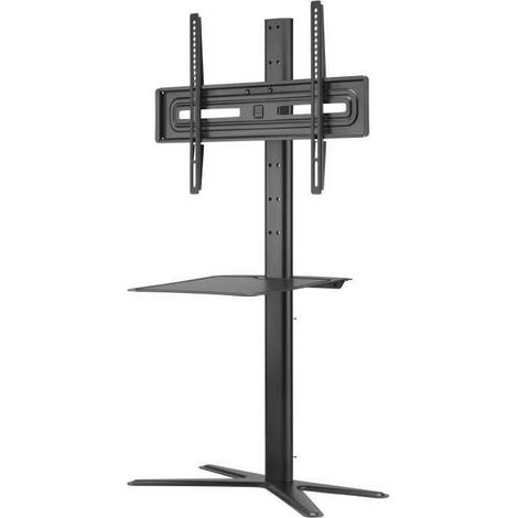 ONE FOR ALL - Pied TV 32-70 avec etagere Gamme Solid - Inclinable 15 + Orientable 90 - Compatible pour ecrans 32-70/81-178cm