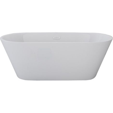 Badewanne freistehend Dehlia weiss 170x80 cm hochwertiges Acryl 170 x 80 cm (1/2)