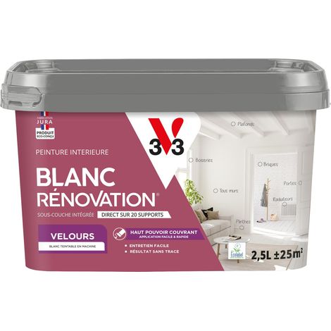 Peinture intérieure Blanc Rénovation® V33 Blanc Velours 2,5L