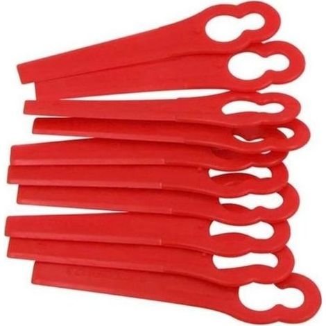 pair Lot de 100 Lames en Plastique pour Coupe-bordures Bosch Einhell (Rouge) (1/4)