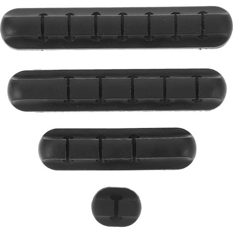 4 pinces de fixation de câbles auto-adhésives, clips de fixation de câbles, supports de cordons (goulottes de 1, 3, 5 et 7 conducteurs) (1/3)