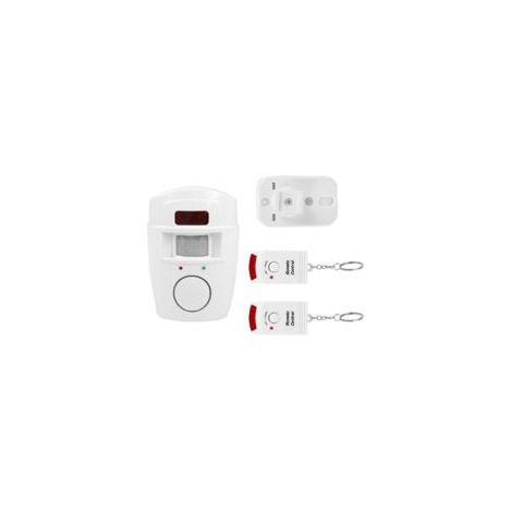 Houhence – Drahtloser Bewegungsmelder-Alarm – Batteriebetrieben – 105 dB Alarm – Erfassungsbereich 7 bis 10 m – Mit 2 Fernbedienungen – Crezuo