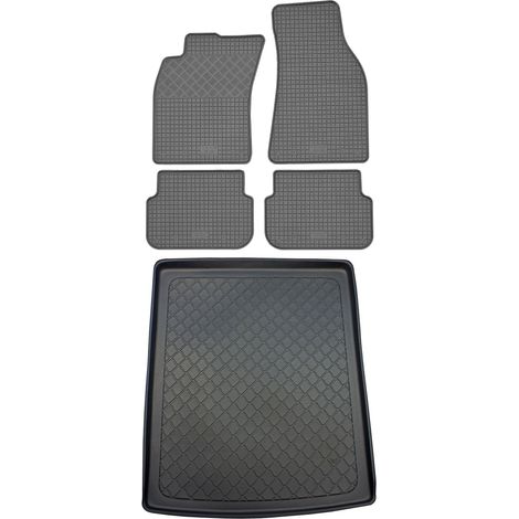 Set di tappetini in gomma per auto e tappetino per bagagliaio per Audi A6 C6 Avant / Allroad Kombi (5 porte) dal 2005.03.2011. (1/5)