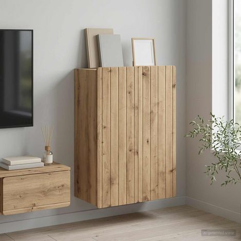 vidaXL Armoire Murale 66 x 34,5 x 92 cm Bois d'ingénierie (1/5)