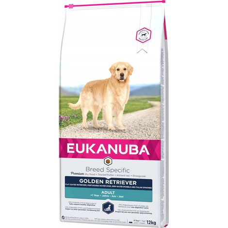 Alimento seco para perros EUKANUBA Golden Retriever con pollo, 12 kg