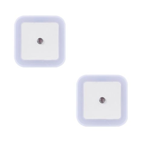 8x Veilleuse LED, Capteur lumière, Prise électrique, Blanc doux, IP20, Chambre, Couloir (1/5)
