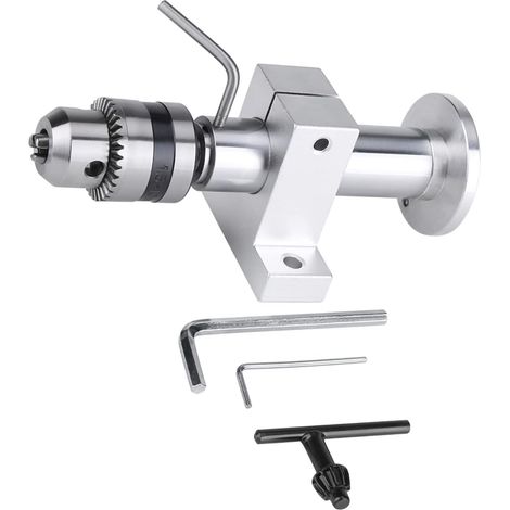Precision Rotary Center with Wrench for Mini Lathe, DIY, Woodworking, Compact Mini Lathe Parts Set, Adjustable Center Height 35mm, Hardened Steel Construction (1/5)