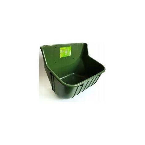 Alimentatore Kerbl per alimentazione concentrata in PVC, plastica inarrestabile, con tappo di svuotamento, 42 x 33 x 30 cm, capacitМК 15 l (1/4)