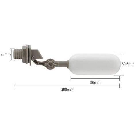 3 lot de robinets à flotteur 1/2" pour filtres de réservoir, remplissage automatique avec bras réglable pour étangs, piscines, abreuvoirs pour bétail, aquariums et aquaculture (1/5)