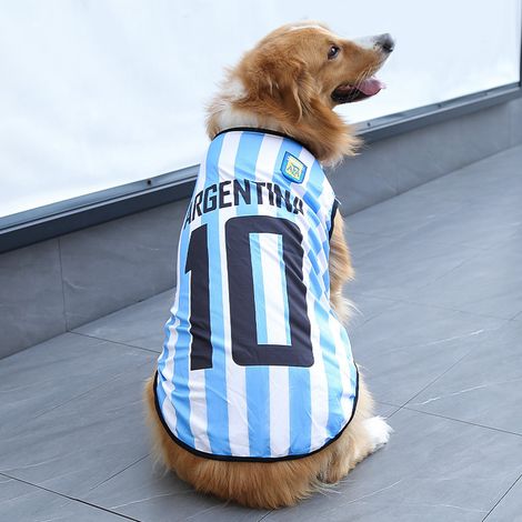 Gilets d'été respirants pour animaux de compagnie, thème Coupe du Monde, pour chiens et chats de toutes tailles - XS - Blanc et bleu 10 Argentine