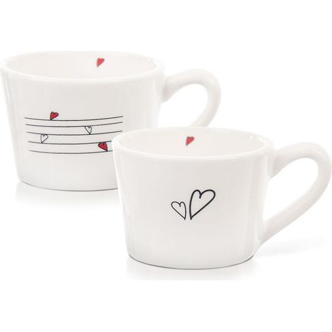 Juego de 2 tazas pequeñas para tomar café, té o infusiones. (1/5)