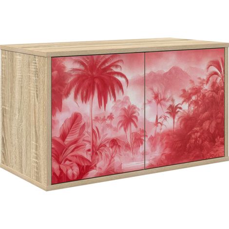Mobile TV da Parete AACHEN 69 x 33 x 40 cm Rovere Sonoma vidaXL (1/5)