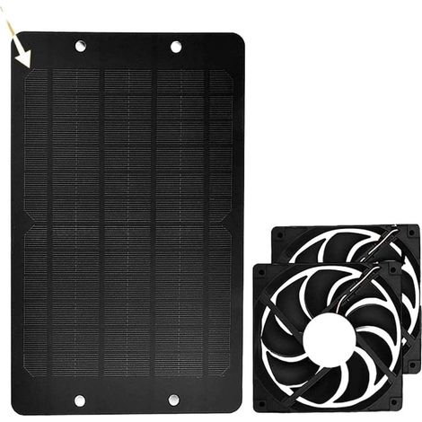 Ventilateur d'extraction, 10W Kit De Panneau Solaire 12V Étanche (1/5)