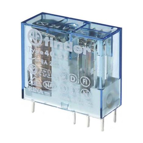 FINDER 40.52.9.024.0000 RELAIS POUR CIRCUITS IMPRIMÉS 24 V/DC 8 A 2 INVERSEURS (RT) 1 PC(S)