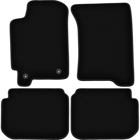 Alfombrillas de terciopelo negro BASIC para Subaru Impreza GC con salidas de aire hatchback, sedán, station wagon (1992-2001)