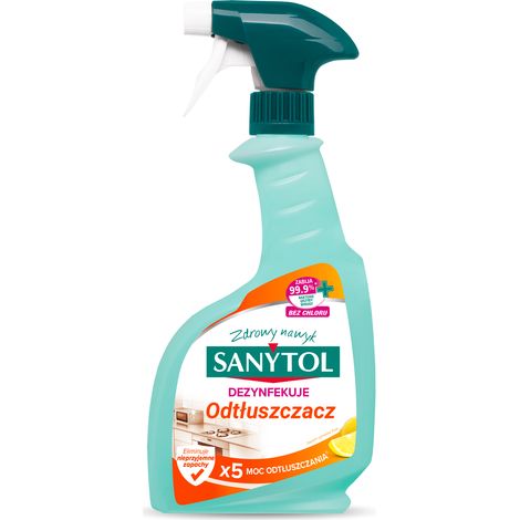 Spray de cocina Sanytol con aroma cítrico, limpia, desengrasa y desinfecta 500ml