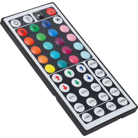 Télécommande LED 44 touches, contrôleurs infrarouges RGB multicolores pour bandes lumineuses RGB 5050/2835 (1/5)
