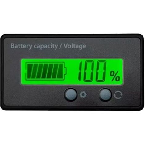 Voltmètre Numérique LED - 12V/24V/36V/48V - Testeur Tension Batterie Lithium Plomb Acide Lifepo4 Auto Moto Indicateur Capacité État Santé (1/4)
