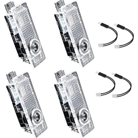 Projecteurs lumineux pour portières de voiture, logo lumineux LED, lot de 4, compatibles avec les modèles Series 3/5/6/7/X1/X2/X3/X4/X5/X6/X7/Z/M/GT (1/4)