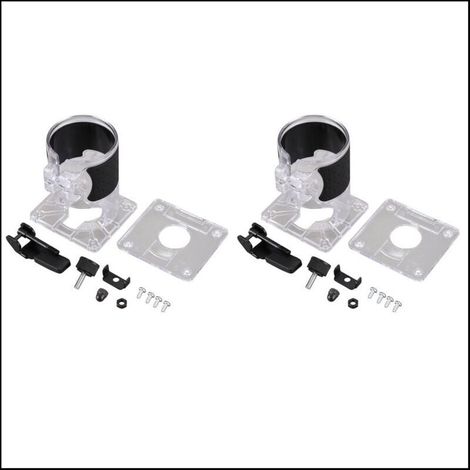 Set of 2 plastic cutting bases for electric lawn trimmers