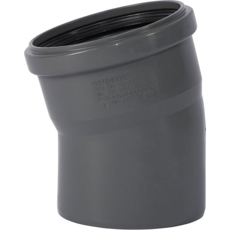 Coude PVC Évacuation 15 Degrés DN110 - HTsafeB (1/2)