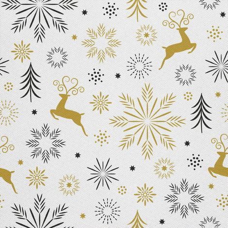 Tela Oxford decorativa para exteriores - Motivo de copo de nieve navideño I DX254 (1/5)