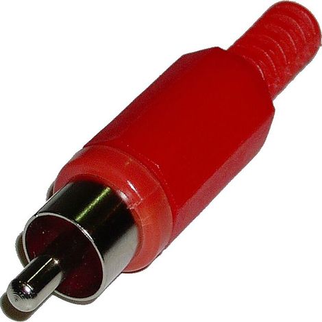 BeMatik - Connecteur RCA-M (Rouge) (1/2)