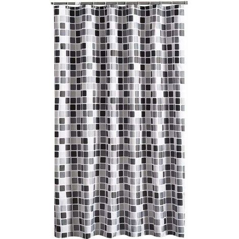 1pc Rideau de douche 200x240 cm (LxH), anti-moisissure antibactérien hydrofuge doublure des rideaux de douche tissu polyester doux Rideaux de bain rideau fait de beaux motifs pour salle de bain toilet