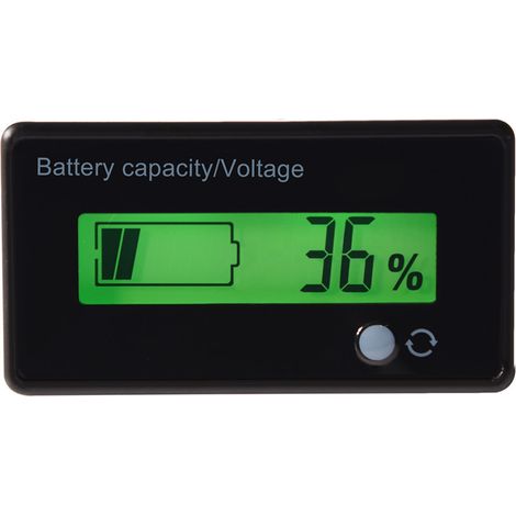 Testeur de Capacité Batterie avec Écran LCD Vert Rétroéclairé Voltmètre (1/5)