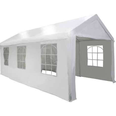 Primaster Großraumzelt 400 x 800 cm weiß Partyzelt (1/2)