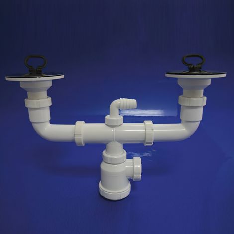 Ausziehbarer Siphon mit Doppelventil T-44-E 1 1/2 Ø 115