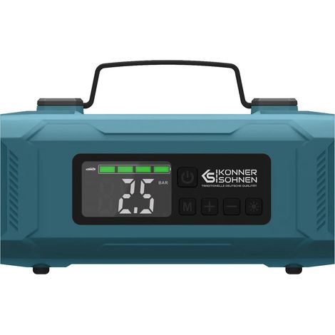 Arrancador con compresor KS JSP-1200 para coches con motores de gasolina de hasta 8 litros y motores diésel de hasta 4 litros, batería de iones de litio de 14000 mAh, presión neumática de 150 psi, cor (1/5)