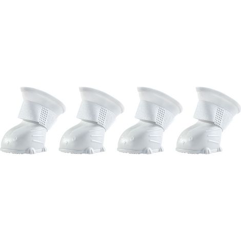 Lot de 4 bottes pour chien avec semelle imperméable et protection des pattes d'hiver avec sangles réglables pour l'extérieur, les jours de neige, la marche, la randonnée, petit 4 x 3,5 cm/1,57 x 1,37  (1/5)