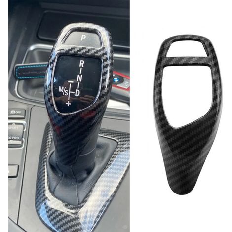 (A Carbon Fiber Black) Cache-poignée de levier de vitesse ABS pour BMW Série 1, 2, 3, 4, 5, X3, X4, X5, X6, F30, F10, F32, F25, F15, F16 (1/4)