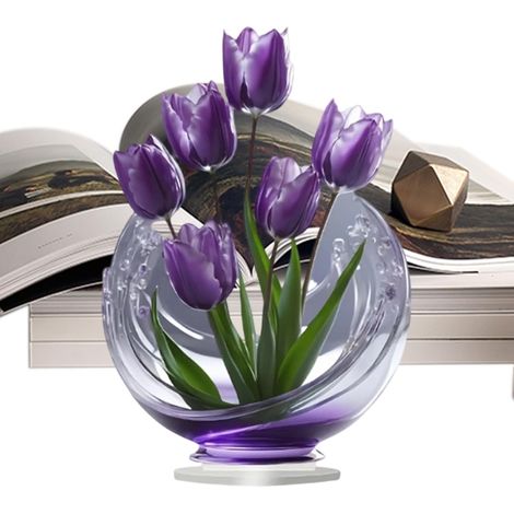 Figurines De Fleurs Pour Les Femmes - Ornements De Bureau 2D Et Pièces (1/5)