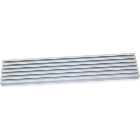 Emuca – Grille de ventilation pour four 600mm – Aluminium extrudé anodisé mat – Montage facile – Pour meuble standard de cuisine