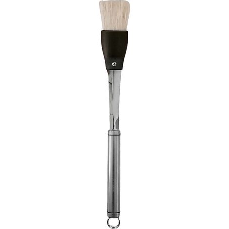 Pennello setole naturali pulizia barbecue spalma salse forno professionale lungo utensile per grigliare arrostire acciaio 18/10 (1/5)