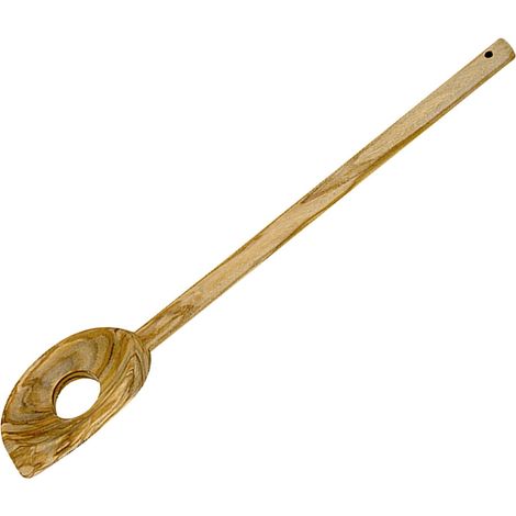 Kochlöffel 30 cm mit Loch Olivenholz, auf SB-Karte