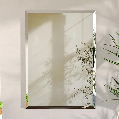 Specchio da Bagno Rettangolare Minimalista Ingresso 40x50cm (1/5)