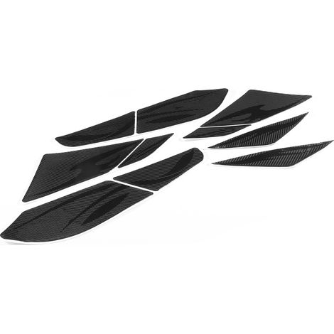 10 autocollants réservoir moto côté déco fibre carbone pour Honda PCX125 150 2018 2019 style carbone (1/5)